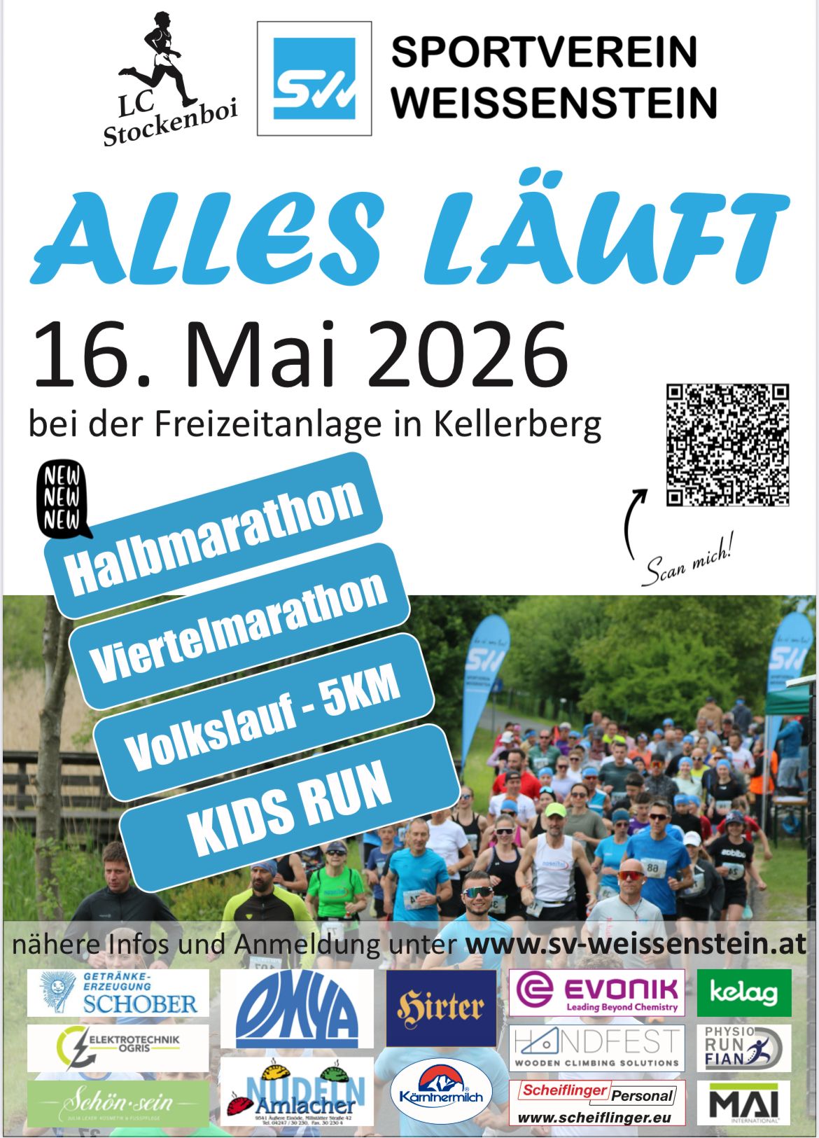 Plakat SV Weißenstein alles läuft